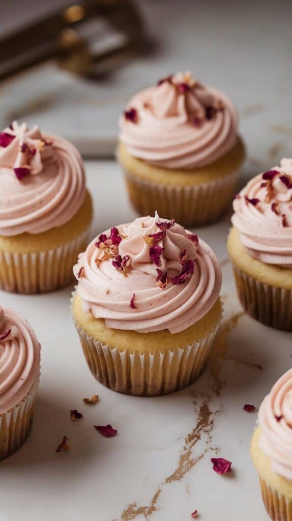 Vanilla Rose Cupcakes