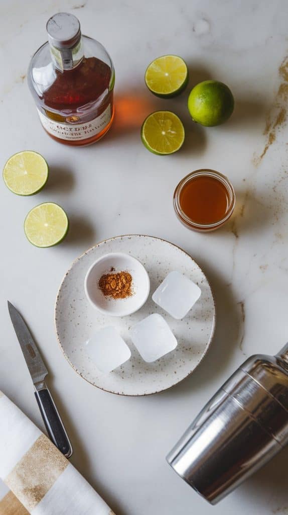 Spiced Rum Daiquiri ingredients