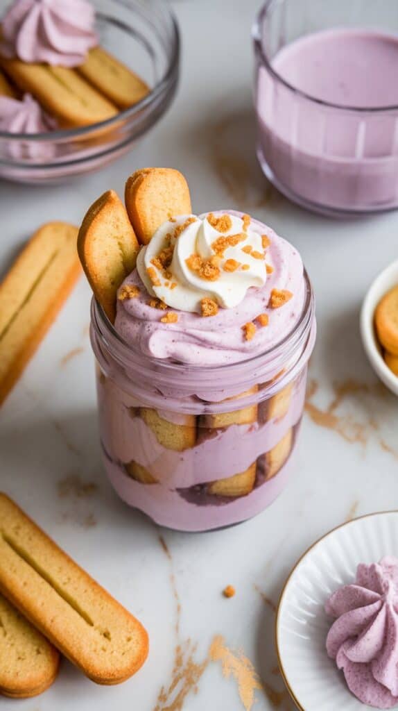 Ube Tiramisu in a Jar